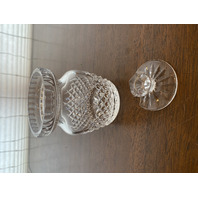 VTG WATERFORD Crystal ALANA Condiment Jar W/Lid SIGNED 4.75"H
