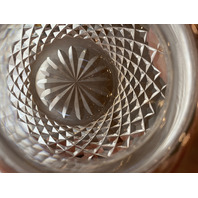 VTG WATERFORD Crystal ALANA Condiment Jar W/Lid SIGNED 4.75"H