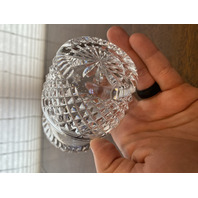 VTG WATERFORD Crystal ALANA Condiment Jar W/Lid SIGNED 4.75"H