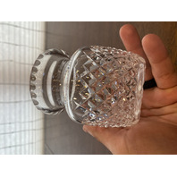 VTG WATERFORD Crystal ALANA Condiment Jar W/Lid SIGNED 4.75"H