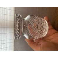 VTG WATERFORD Crystal ALANA Condiment Jar W/Lid SIGNED 4.75"H