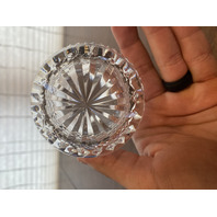 VTG WATERFORD Crystal ALANA Condiment Jar W/Lid SIGNED 4.75"H