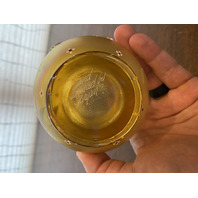 FENTON Gold Iridescent BUTTERFLY GARDEN Rose Bowl Vase 3.75"H SIGNED/PAINTED