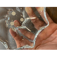 VTG Baccarat Crystal Free Form Candy Dish/Bowl SIGNED 5.5"W FRANCE