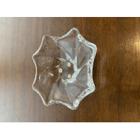 VTG Baccarat Crystal Free Form Candy Dish/Bowl SIGNED 5.5"W FRANCE