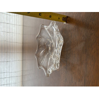 VTG Baccarat Crystal Free Form Candy Dish/Bowl SIGNED 5.5"W FRANCE