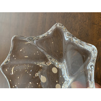 VTG Baccarat Crystal Free Form Candy Dish/Bowl SIGNED 5.5"W FRANCE