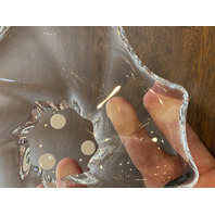 VTG Baccarat Crystal Free Form Candy Dish/Bowl SIGNED 5.5"W FRANCE