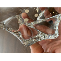 VTG Baccarat Crystal Free Form Candy Dish/Bowl SIGNED 5.5"W FRANCE