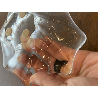 VTG Baccarat Crystal Free Form Candy Dish/Bowl SIGNED 5.5"W FRANCE