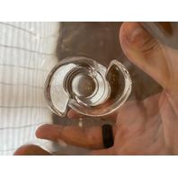 VTG STEUBEN Crystal Spiral Vase By DONALD POLLARD #8058 6 5/8"H SIGNED