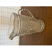 PAIR Of VTG Clear Anchor Hocking WEXFORD Pressed Glass Water Pitchers 9.75"H