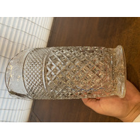 PAIR Of VTG Clear Anchor Hocking WEXFORD Pressed Glass Water Pitchers 9.75"H