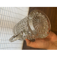 PAIR Of VTG Clear Anchor Hocking WEXFORD Pressed Glass Water Pitchers 9.75"H