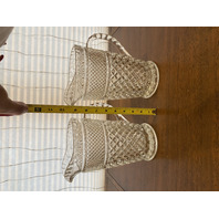 PAIR Of VTG Clear Anchor Hocking WEXFORD Pressed Glass Water Pitchers 9.75"H