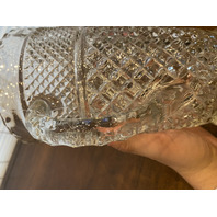 PAIR Of VTG Clear Anchor Hocking WEXFORD Pressed Glass Water Pitchers 9.75"H