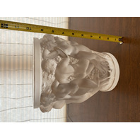 LARGE VTG LALIQUE Frosted Crystal BACCHANTES NUDE WOMAN Vase 9 5/8"H SIGNED