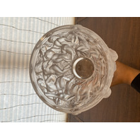 LARGE VTG LALIQUE Frosted Crystal BACCHANTES NUDE WOMAN Vase 9 5/8"H SIGNED