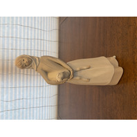 VTG LLADRO GIRL WITH LAMB Matte Figurine #4505, 8"H SPAIN RETIRED 10.75"H