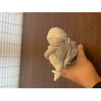 VTG LLADRO GIRL WITH LAMB Matte Figurine #4505, 8"H SPAIN RETIRED 10.75"H