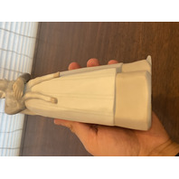 VTG LLADRO GIRL WITH LAMB Matte Figurine #4505, 8"H SPAIN RETIRED 10.75"H