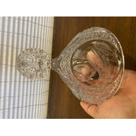 VTG PAIR Of HOFBAUER THE BYRDES COLLECTION Crystal Lidded Candy Dishes 13.5"H