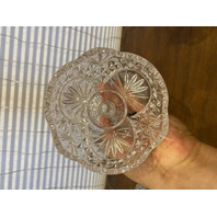 VTG PAIR Of HOFBAUER THE BYRDES COLLECTION Crystal Lidded Candy Dishes 13.5"H