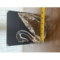 SWAROVSKI Silver Crystal MAXI SWAN Large Sculpture W/BOX 6.25"H