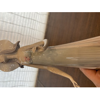 VTG LLADRO THE DEBUTANTE Woman In Hat Glossy Figurine #1431, SPAIN 13.75"H