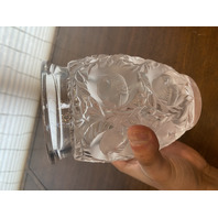 VTG LALIQUE Frosted Crystal BAGATELLE Birds Vase SIGNED 6.75"H FRANCE