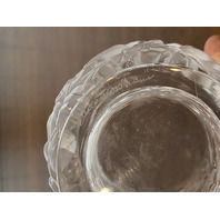 VTG LALIQUE Frosted Crystal BAGATELLE Birds Vase SIGNED 6.75"H FRANCE