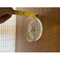 SET(4) WATERFORD Crystal BEST WISHES Bottle/Wine Coasters SIGNED 4.75"W