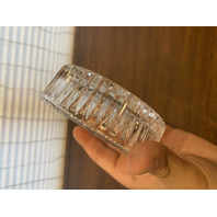 SET(4) WATERFORD Crystal BEST WISHES Bottle/Wine Coasters SIGNED 4.75"W