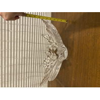 VTG LALIQUE Crystal CHAMPS ELYSEES Oval Shaped Leaf Centerpiece Bowl SIGNED 18"L