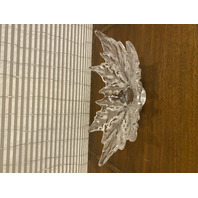 VTG LALIQUE Crystal CHAMPS ELYSEES Oval Shaped Leaf Centerpiece Bowl SIGNED 18"L