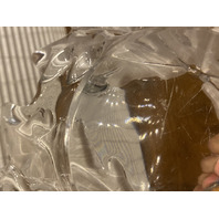 VTG LALIQUE Crystal CHAMPS ELYSEES Oval Shaped Leaf Centerpiece Bowl SIGNED 18"L