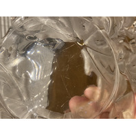 VTG LALIQUE Crystal CHAMPS ELYSEES Oval Shaped Leaf Centerpiece Bowl SIGNED 18"L