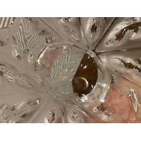 VTG LALIQUE Crystal CHAMPS ELYSEES Oval Shaped Leaf Centerpiece Bowl SIGNED 18"L