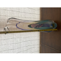 LARGE VERNON BREJCHA WET SUMMER Multicolored Art Glass Sculpture 25"H SIGNED