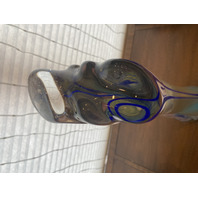 LARGE VERNON BREJCHA WET SUMMER Multicolored Art Glass Sculpture 25"H SIGNED