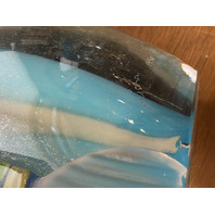 LARGE VERNON BREJCHA WET SUMMER Multicolored Art Glass Sculpture 25"H SIGNED