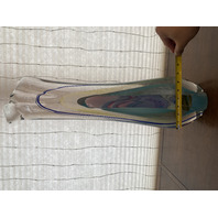 LARGE VERNON BREJCHA WET SUMMER Multicolored Art Glass Sculpture 25"H SIGNED