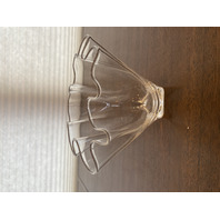 VTG Small STEUBEN Clear Crystal Handkerchief Free Form Vase SIGNED 5.75"H