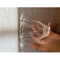 VTG Small STEUBEN Clear Crystal Handkerchief Free Form Vase SIGNED 5.75"H