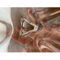 VTG Small STEUBEN Clear Crystal Handkerchief Free Form Vase SIGNED 5.75"H