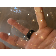 VTG STEUBEN Clear Crystal NIMBUS Vase By PAUL SCHULZE SIGNED 5.5"H