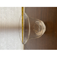 VTG STEUBEN Crystal Oceana Bowl W/Bubbles By DAVID BOWLER SIGNED 7.5"H