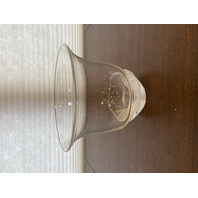 VTG STEUBEN Crystal Oceana Bowl W/Bubbles By DAVID BOWLER SIGNED 7.5"H