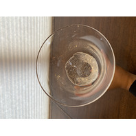 VTG STEUBEN Crystal Oceana Bowl W/Bubbles By DAVID BOWLER SIGNED 7.5"H