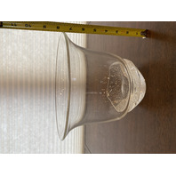 VTG STEUBEN Crystal Oceana Bowl W/Bubbles By DAVID BOWLER SIGNED 7.5"H